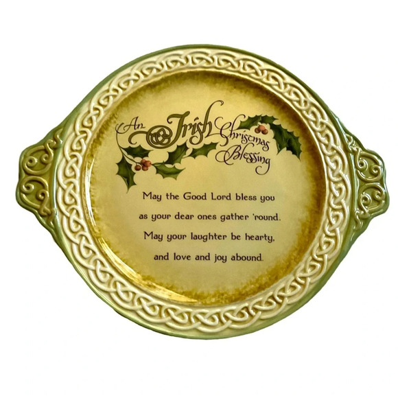 🖤An Irish Christmas Blessing Serving Plate by Abbey Press 2010🖤 - Picture 1 of 3